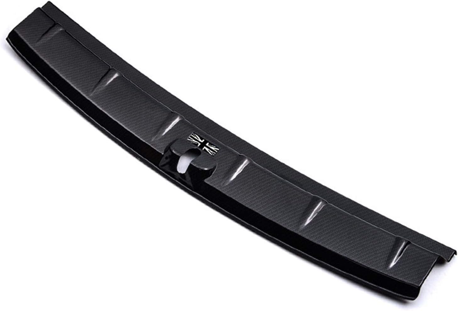 Trim Stick For M-INI For C-ooper R60 For C-ountryman Car Trunk Stainless Steel Decorative Strip Rear Bumper Trim Car Exterior Sticker Cover Trim (Color : Carbon style-Inside)