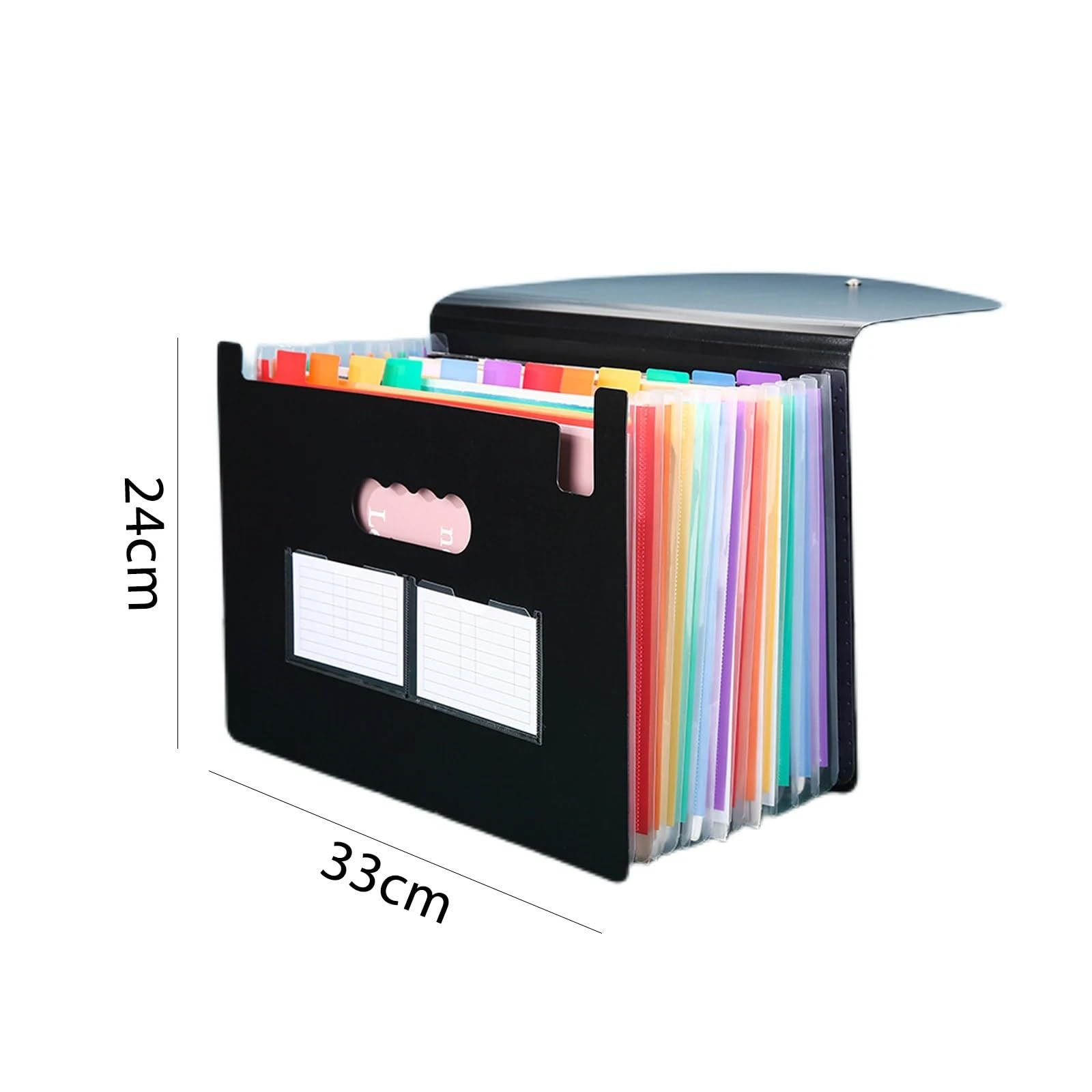 Carpeta de Archivos expansible, Carpeta de acordeón A4 con 13/25 Bolsillos, expandible, Organizador de Recibos y facturas mensuales.(25 Pockets)