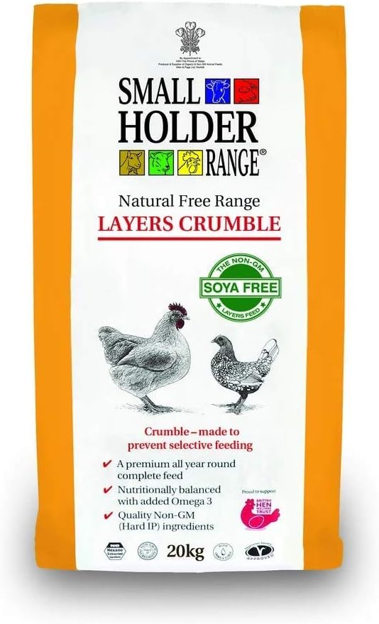 Allen & Page Layers Crumble Complete Poultry Feed, 20 kg