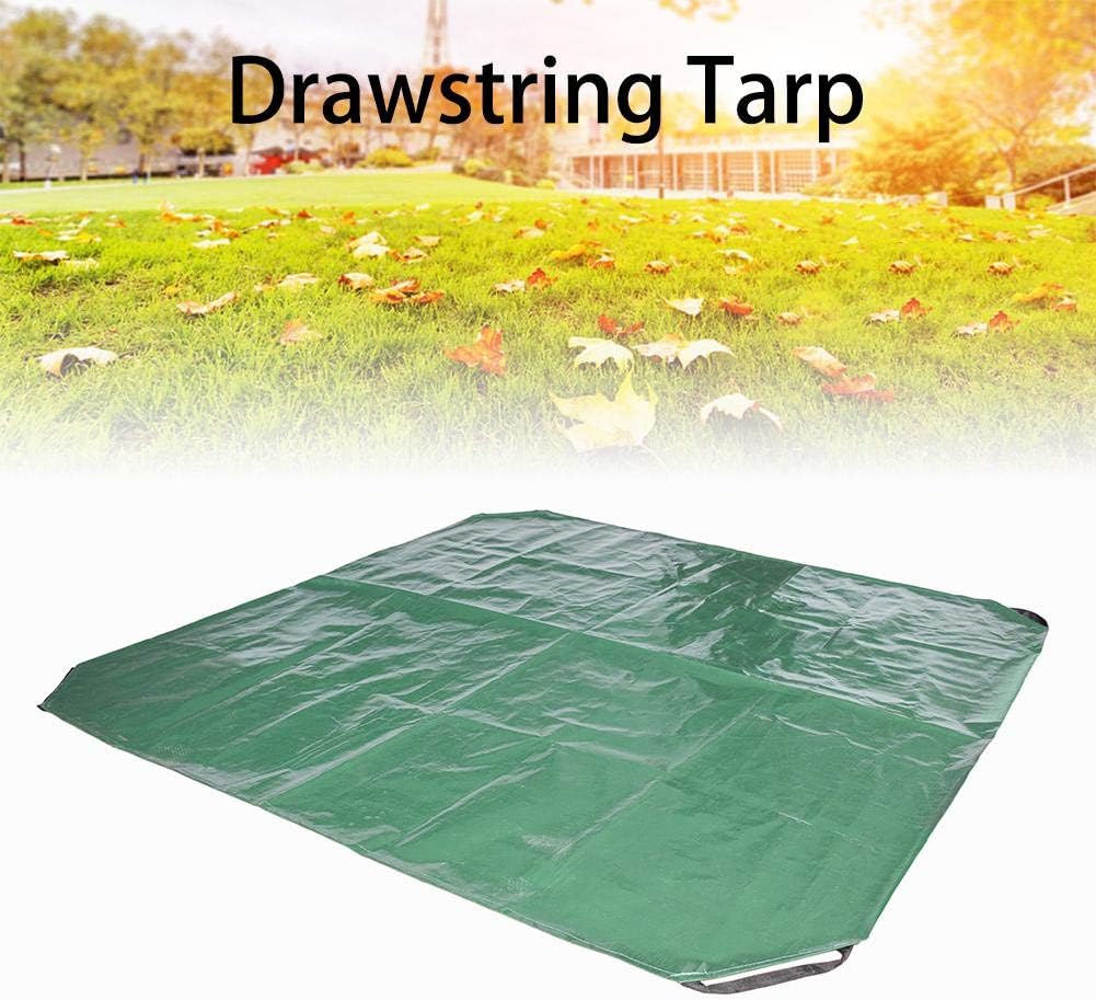 Reusable Gardening Clean Up Lawn Garden Yard Leaf Waste Tarp with Strong Corner Handles,2pack,60''*60''