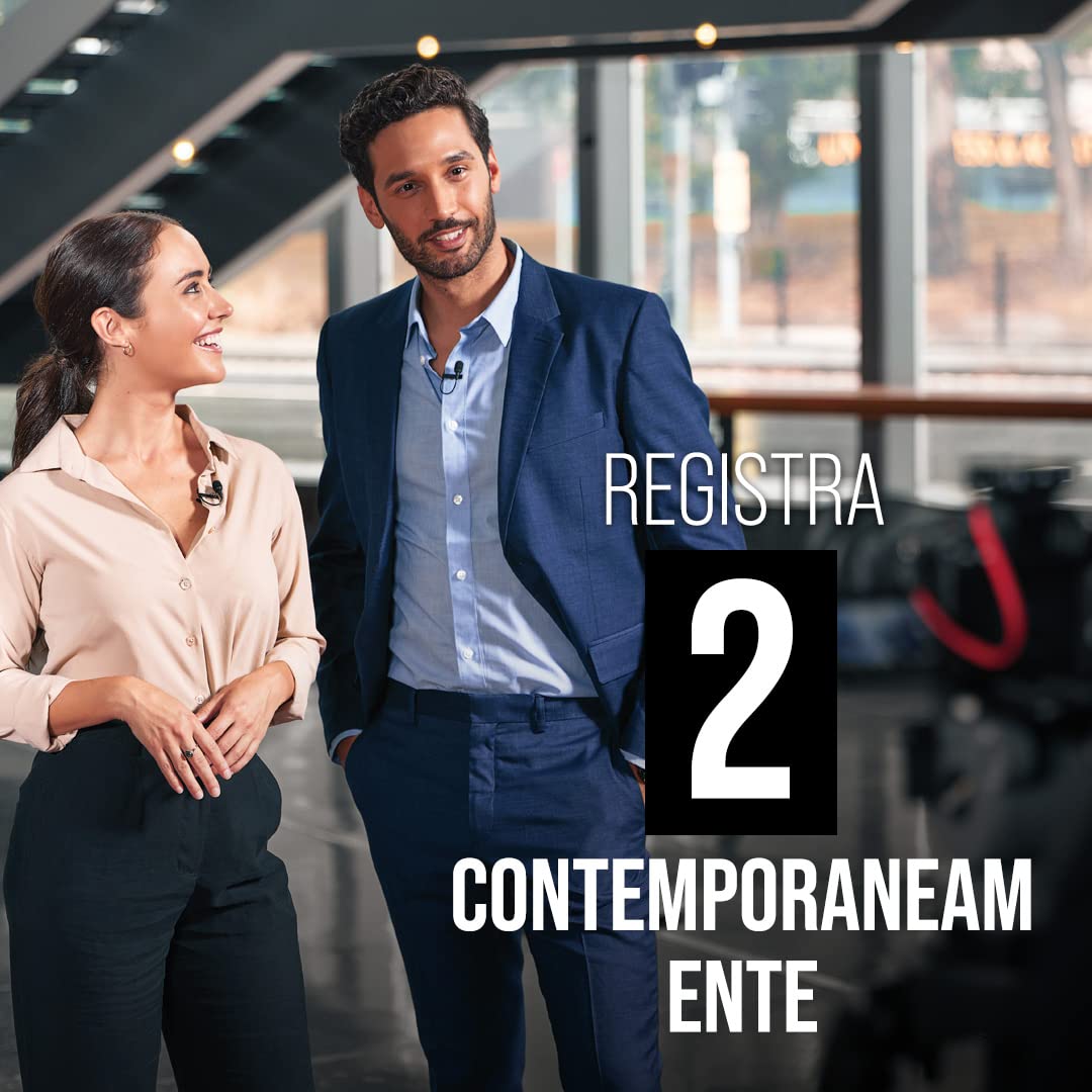 RØDE Microphones Sistema wireless a doppio canale Wireless Go II con microfoni incorporati, nero, Doppio trasmettitore