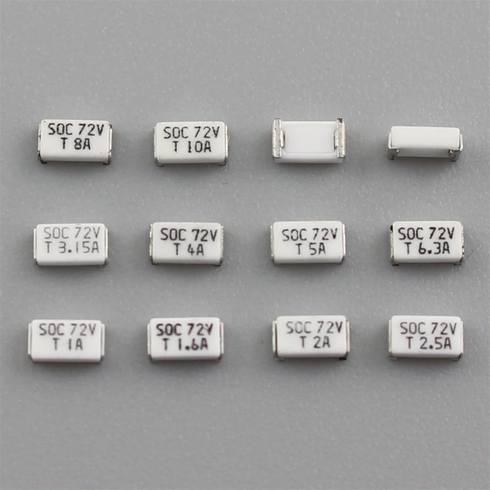 fusibles 5 pièces Micro SMD SMT 1206 Fusible 11CT T 1A 1.6A 2A 2.5A 3.15A 4A 5A 6.3A 8A 10A 72V DC Coup lent 3216 Fusibles à montage en surface (Size : 10)