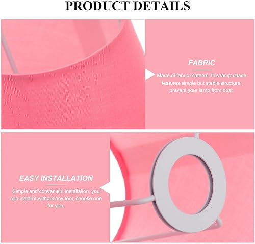Miniatura 4 de Pantalla de tela para lámpara de araña, pantalla de lámpara pequeña, cubierta de lámpara pequeña con clip en bombilla para lámpara de mesa, lámpara