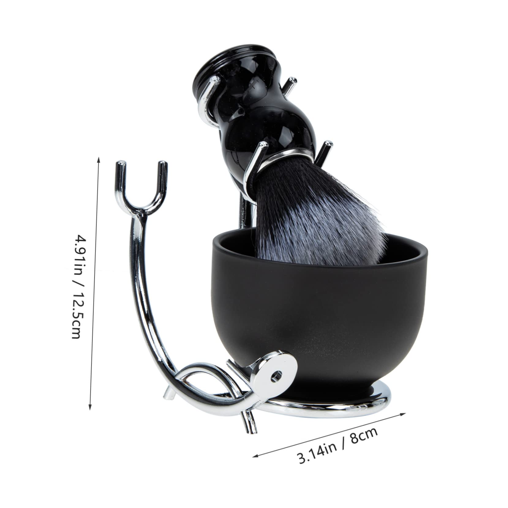 Mipcase Pennello da Barba e Ciotola per Uomo Kit da Barba Completo per Rasatura Adatto