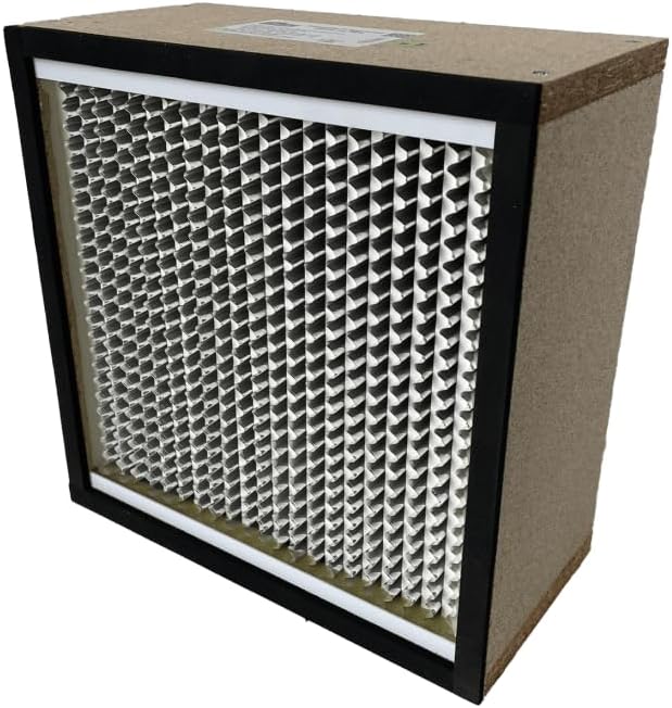 Filter Replacement, 12'' x 12'' x 6'' Negative Air machine, Air Purifier, HEPA Pleated Air Scrubber, Wood Frame, 99.97%, Standard Capacity Filter