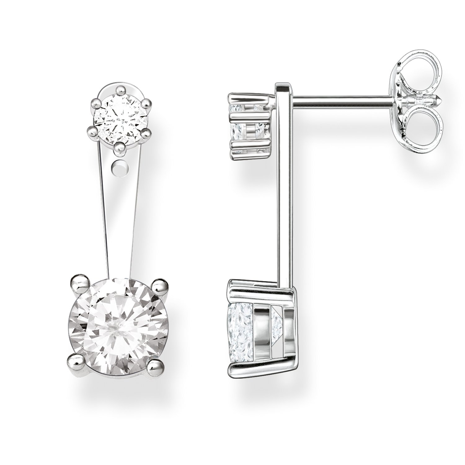 Thomas Sabo Women-Ear stud Glam & Soul 925 Sterling Silver Zirconia white H1926-051-14