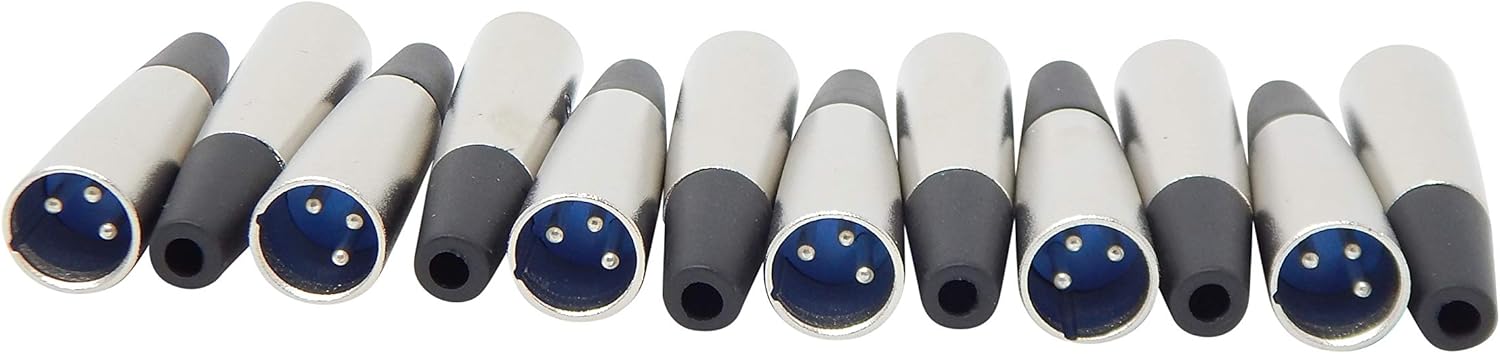 Bеѕt Dеаl 🛒 Your Cable Store DIY/Make Your Own Custom Length XLR Cable Kit 250 Ft Of 28 AWG Balanced XLR Cable, 12 XLR Male Connectors And 12 XLR Female Connectors