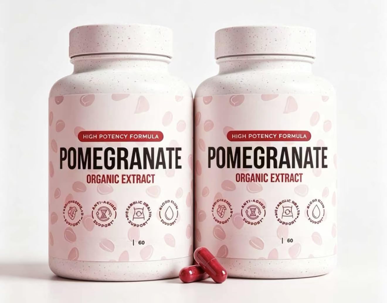 Organiczny ekstrakt z granatu, suplement diety, przeciwutleniacz i energia,2PCS