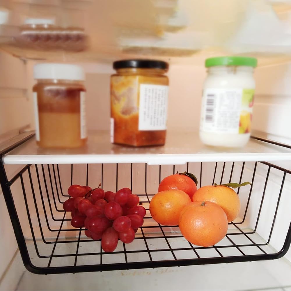 Mensola sospesa in metallo, 2 pezzi, per cucina, ufficio, dispensa, bagno, armadietto