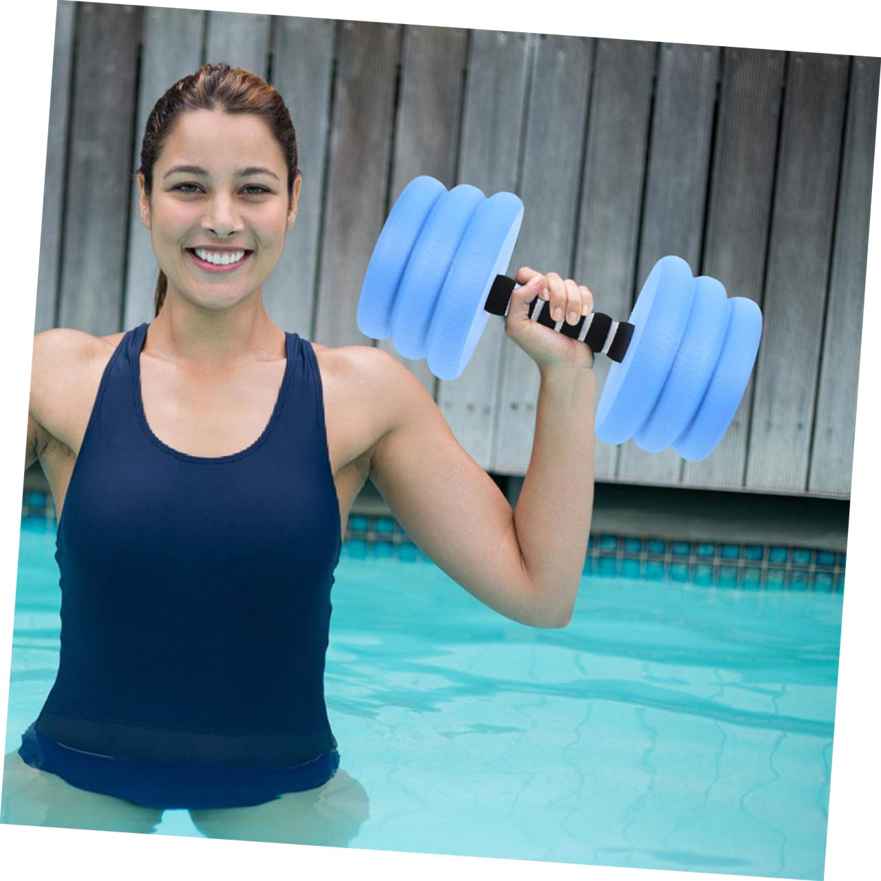 Milisten 2pezzi Manubri Galleggianti in Eva per Esercizi in Piscina Attrezzatura Leggera per Fitness Acquatico Allenamento in Acqua e Acquagym