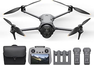 DJI Mavic 4 Pro Fly More Combo (DJI RC 2 included), 3-eye camera drone with over 100 million pixels 4/3 type CMOS Hasselblade camera, video transmission distance of 30 km (15 km in Japan), up to 51