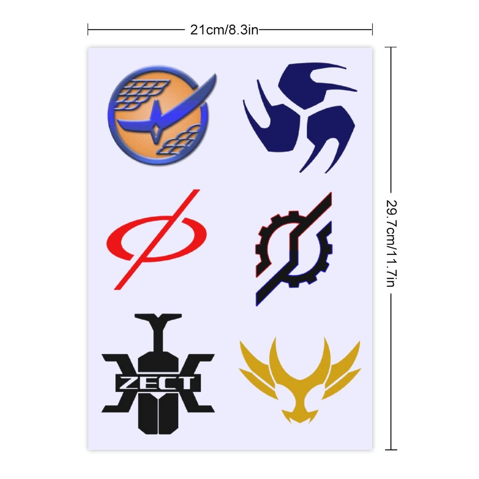 Amazon.co.jp: ステッカー 防水シール 2/4/6枚セット スーツ