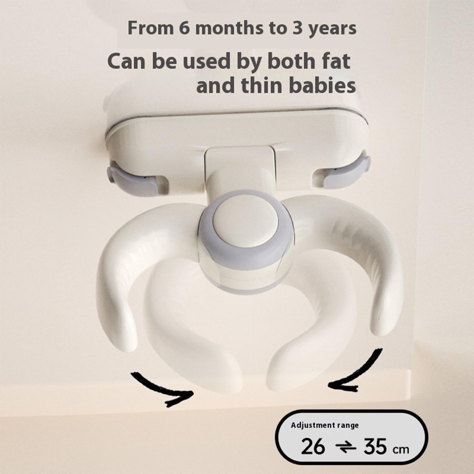 Soporte de baño ajustable para bebé, bonito diseño plegable para ayudar a la ducha de pie para uso diario en el hogar de los niños pequeños