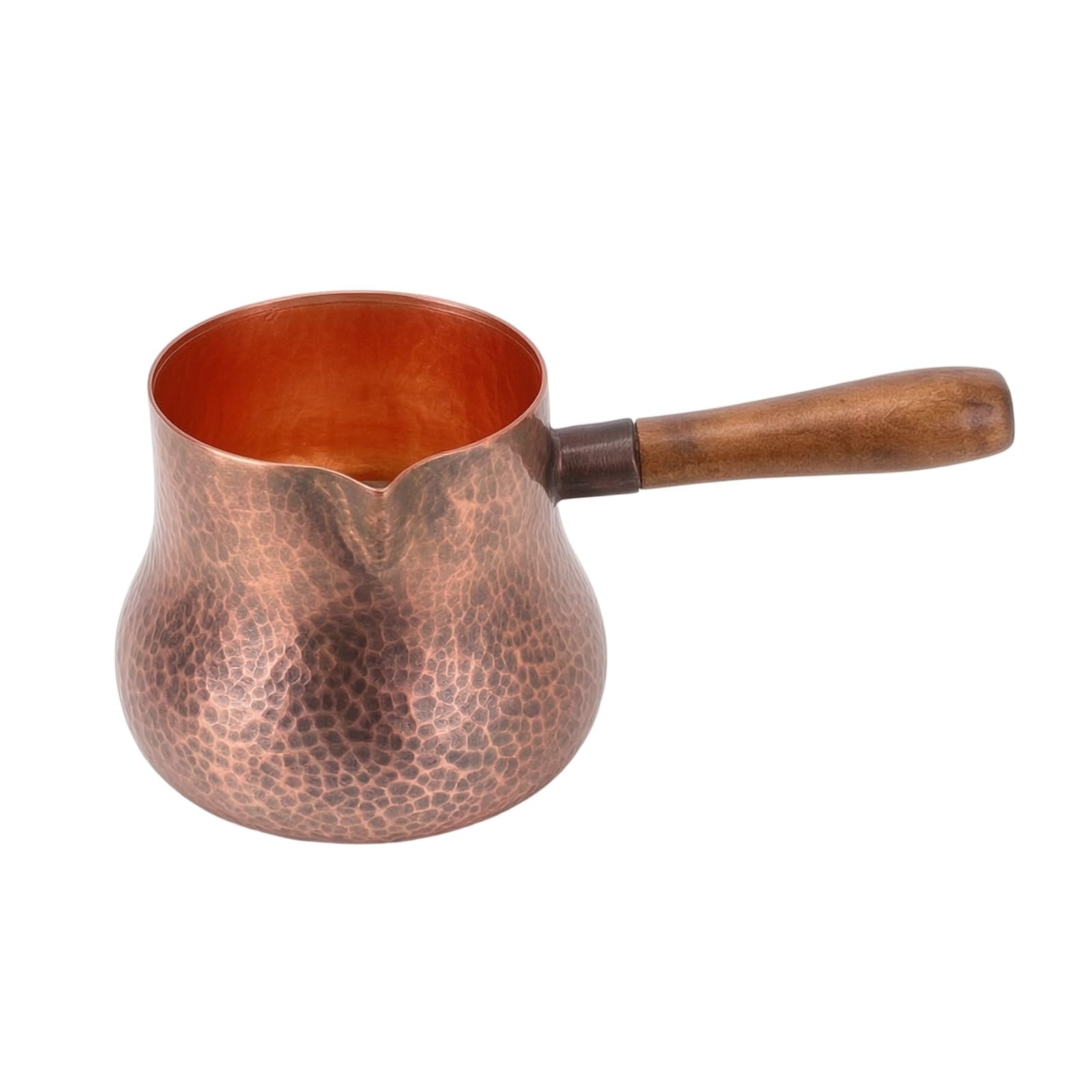 Milageto Pich à Distribution en Cuivre Battu, Modèle 5, 500 Ml, Avec Filtre, Poids 238 G, Diamètre 8 Cm, Hauteur 10 Cm, Longueur Avec Poignée 18,5 Cm, 500 Ml
