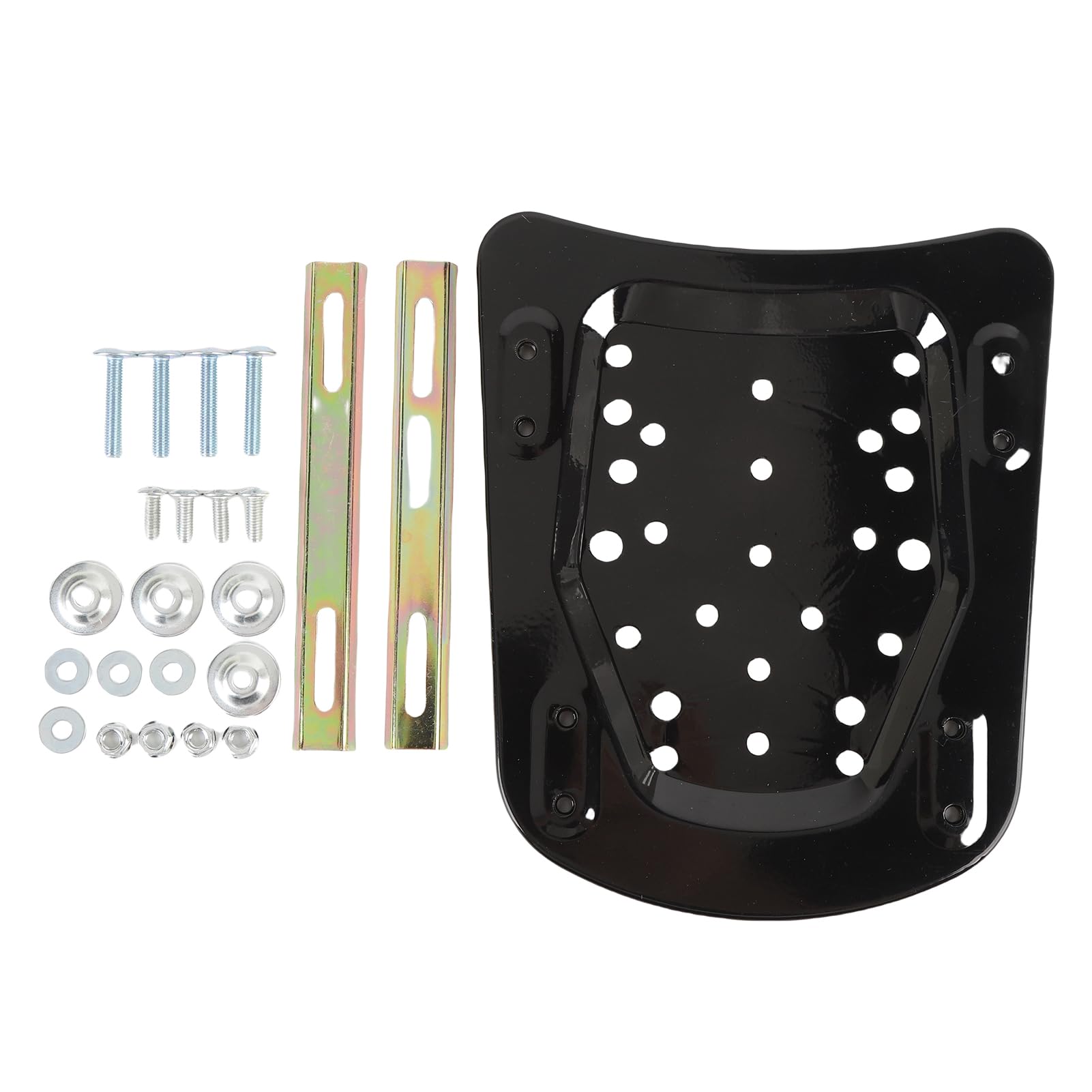 Cocoarm 38L Motorrad-Topbox, Wasserdicht, ABS-Aufbewahrungskoffer mit Schlüsselschloss, Weiß, Universal für Motorräder und Motorroller