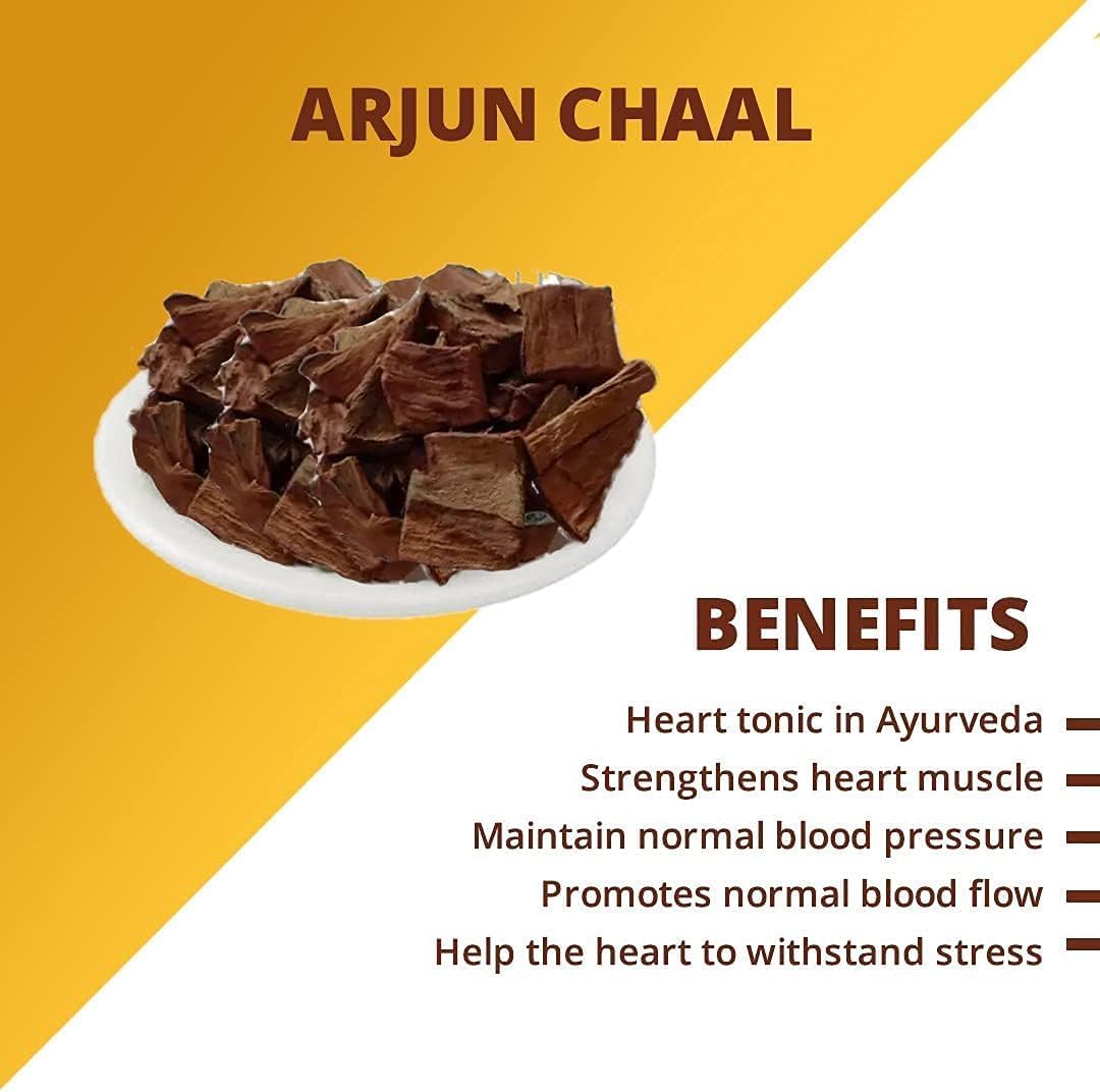 MU Arjun Ki Chaal (1kg) | Arjun Chaal | Arjun Bark | Terminalia Arjuna Dry - अर्जुन की छाल Arjuna chaal