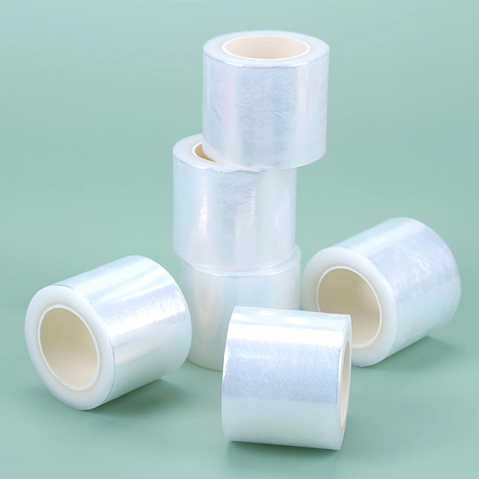Mini Stretch Wrap for Bottle Sealing, 1.58in X 656ft Plastic Shrink Wraps Roll Heavy Duty Stretch Film Packing for Bottles Cans Seal Packing