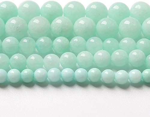 36 cuentas de piedra de Tiendaita azul natural de 0.394 pulgadas (0.394 in), redondas, sueltas, energéticas, curativas, para hacer joyas y pulseras,