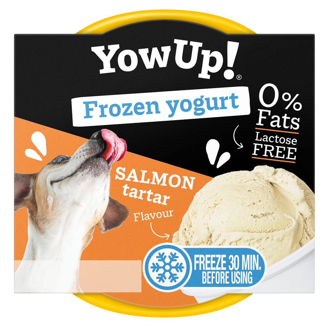 YowUp! Helado para Perros Sabor Salmon 12 Unidades. Snack Natural y Saludable | Sin Lactosa, Chuche para Perro, Golosinas para Perro - Para Cachorros y Perros Adultos