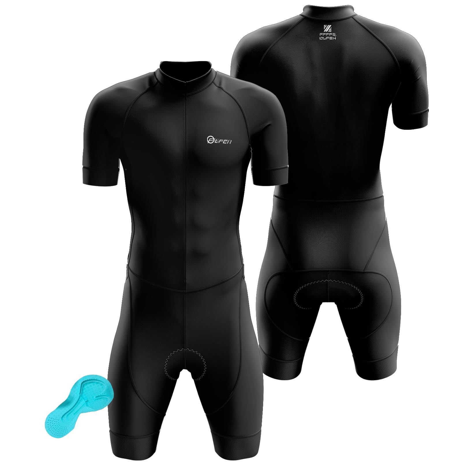Tuta da ciclismo da uomo, Tuta da Triathlon a Maniche Corte da Uomo,Cycling Skinsuit MTB Cycling Skinsuit with body triathlon uomo per Nuoto/Corsa/Ciclismo, monopezzo