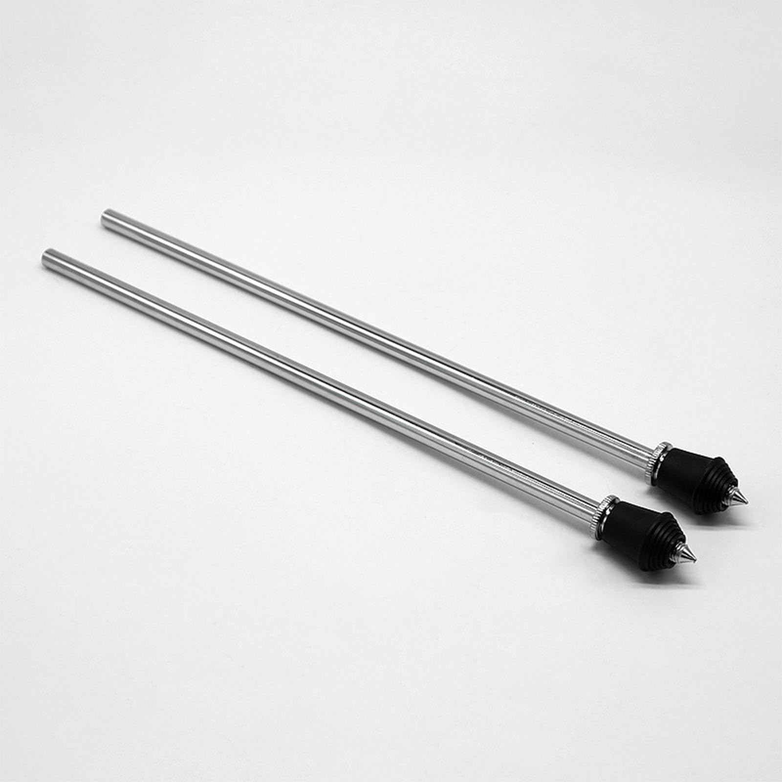 F Fityle 2 pièces jambes de grosse caisse en métal jambes de grosse caisse tiges de sol anti-dérapant support de grosse caisse support de pieds de batterie