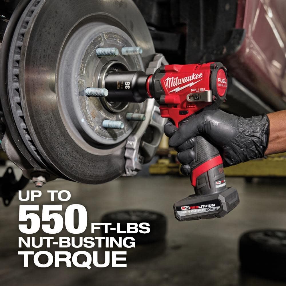 Milwaukee M12 FUEL Stubby 1/2 Inch Impact Wrench (Bare Tool) thumbnail 5
