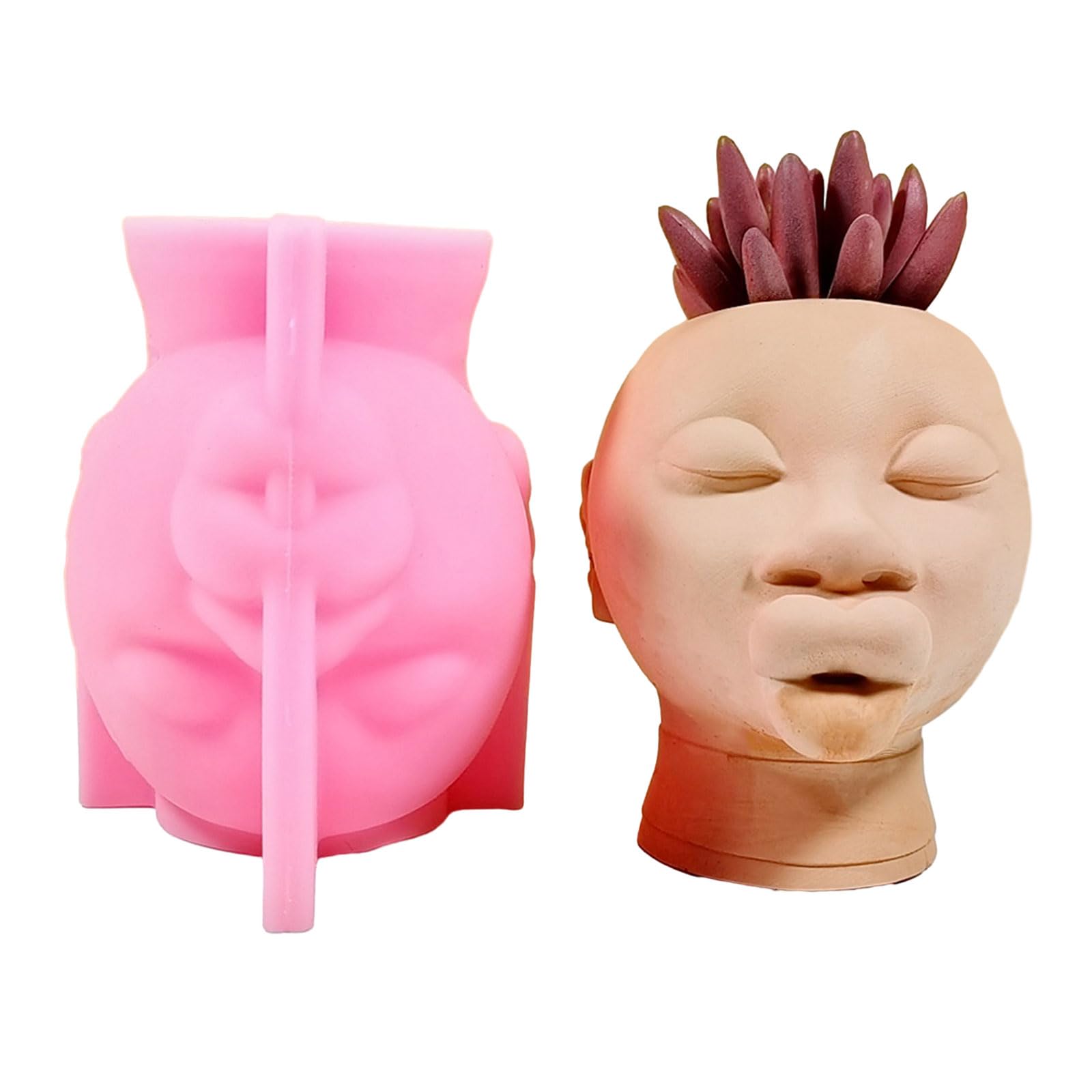 Tsophreniq Girl Pen Holder Silicone Mold Table Ornament Planter Flowerpot Molds Epoxy Resin Plaster Making Tool Pen Holder Resin