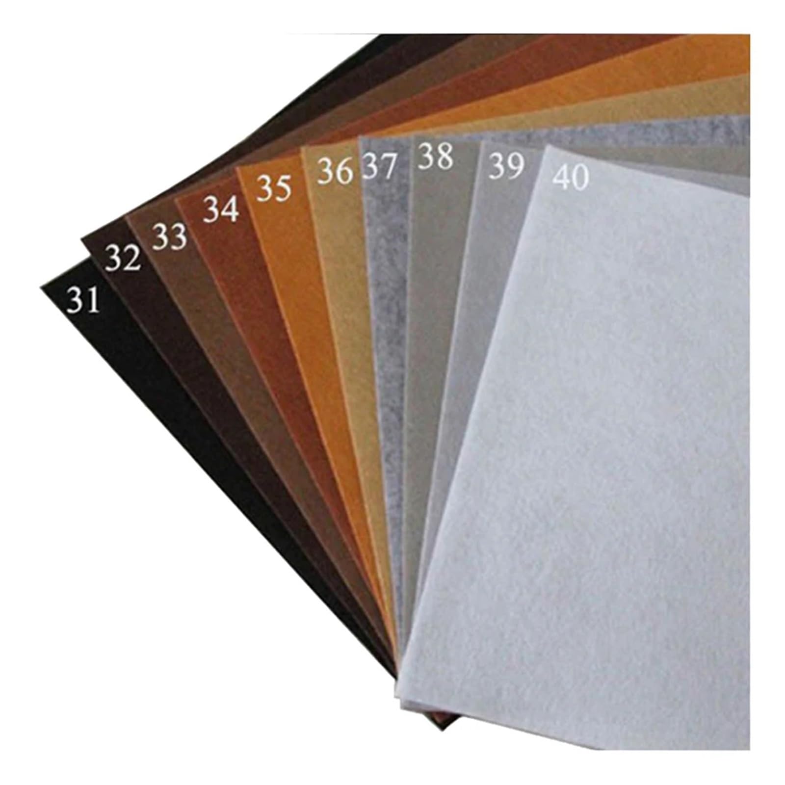 OZLCUA Tissu En Feutre Lot de 40 pièces feutrine douce et non tissée 15 x cm for loisirs créatifs couture. Couleurs assorties