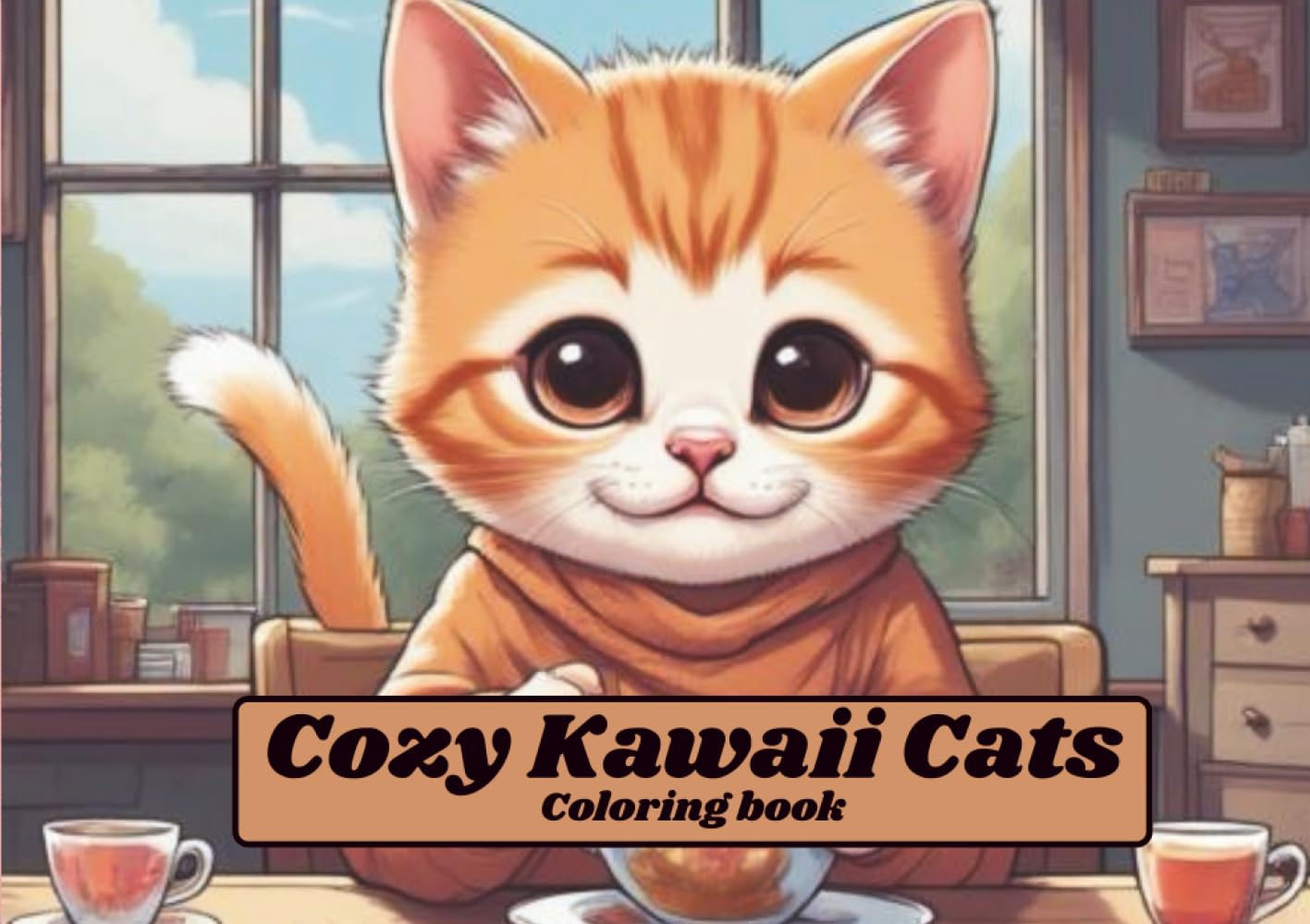 Cozy Kawaii Cats Coloring Book (cute cats)