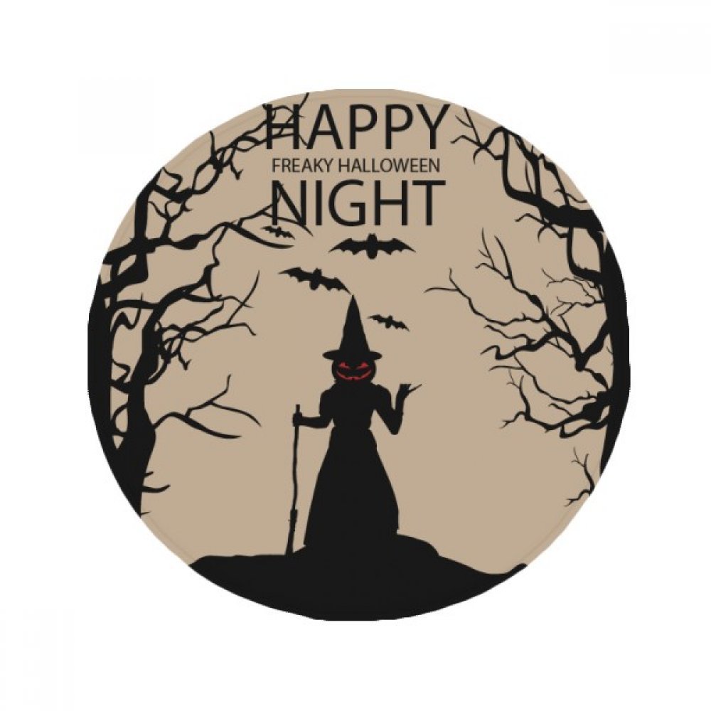 Tapis de bain anti-slip Halloween pumpkin lavable et sécurisé 50cm