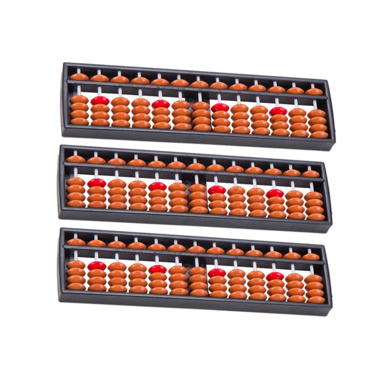 NAMOARLY 3 Pcs Traditional Abacus Educational Counting Tool Kids Adults Portable Soroban Abacuses Math Learning Training