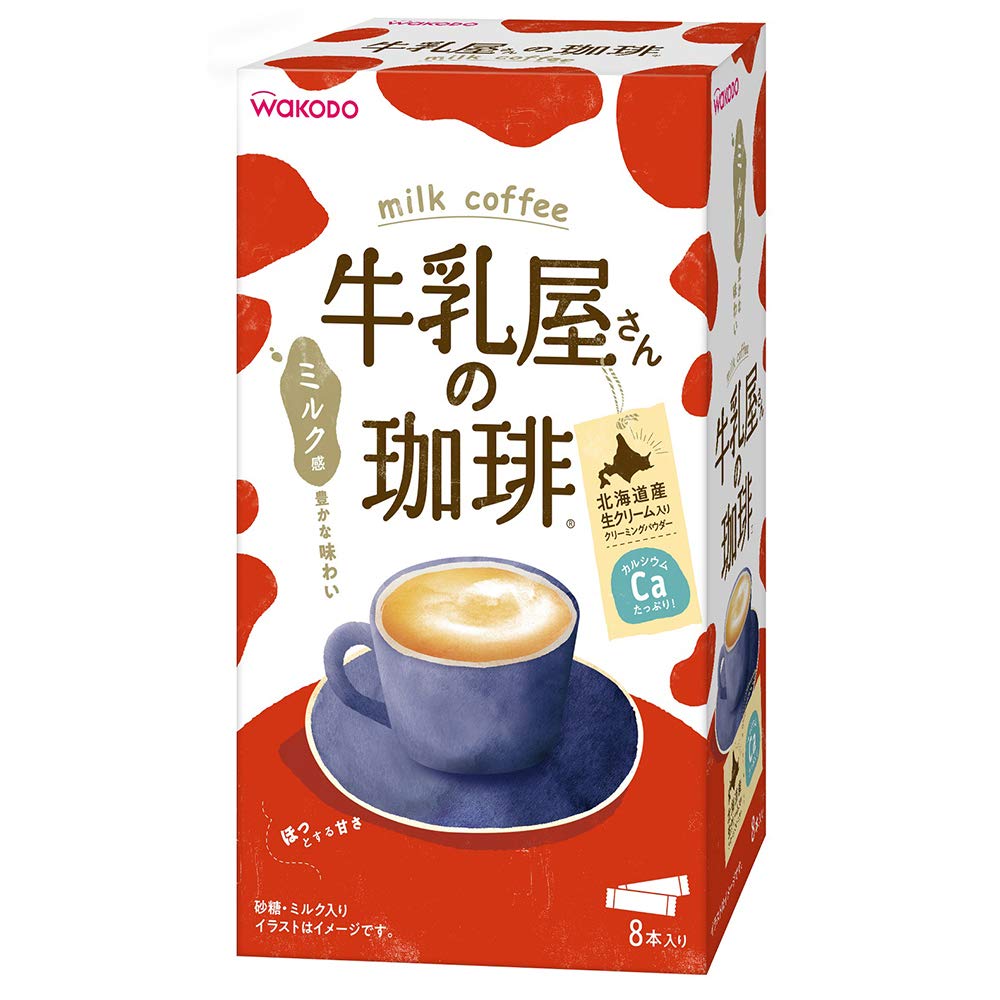 Amazon.co.jp: 《セット販売》 アサヒ 牛乳屋さんの珈琲 箱 (14g×8本