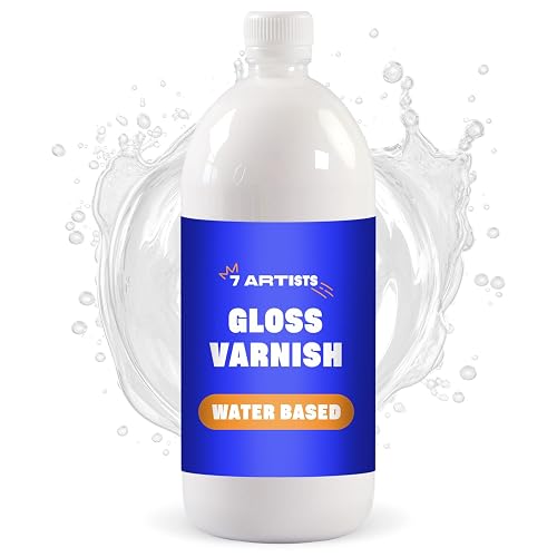 Vernis Acrylique Brillant 1000 ml – Transparent Gloss Varnish pour