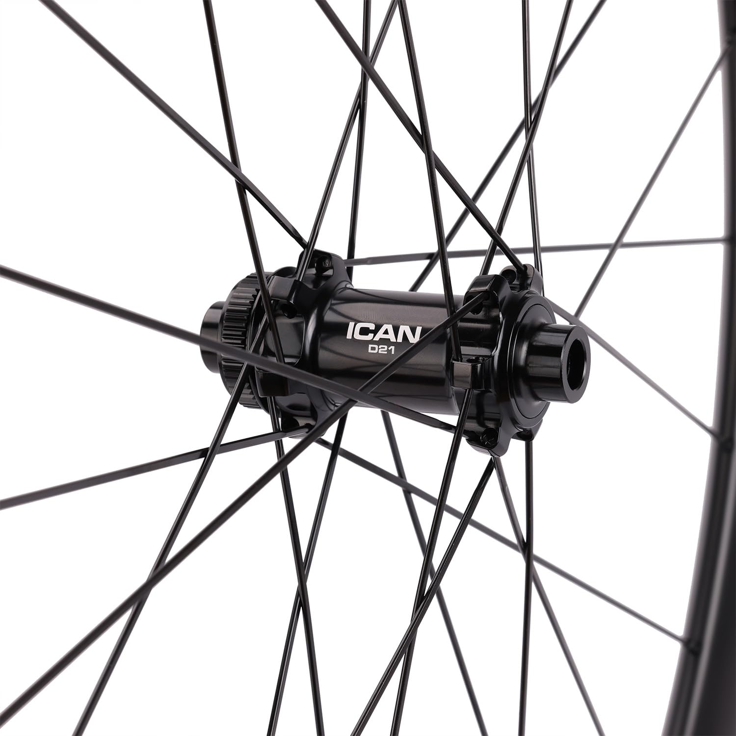 ICAN Alpha 40Ⅱ/Alpha 50Ⅱ 1390g/1460g Ruedas para bicicleta de carretera de carbono Disco 700C Center Lock Clincher Compatible Tubeless 12 x 100/12 x 142 mm