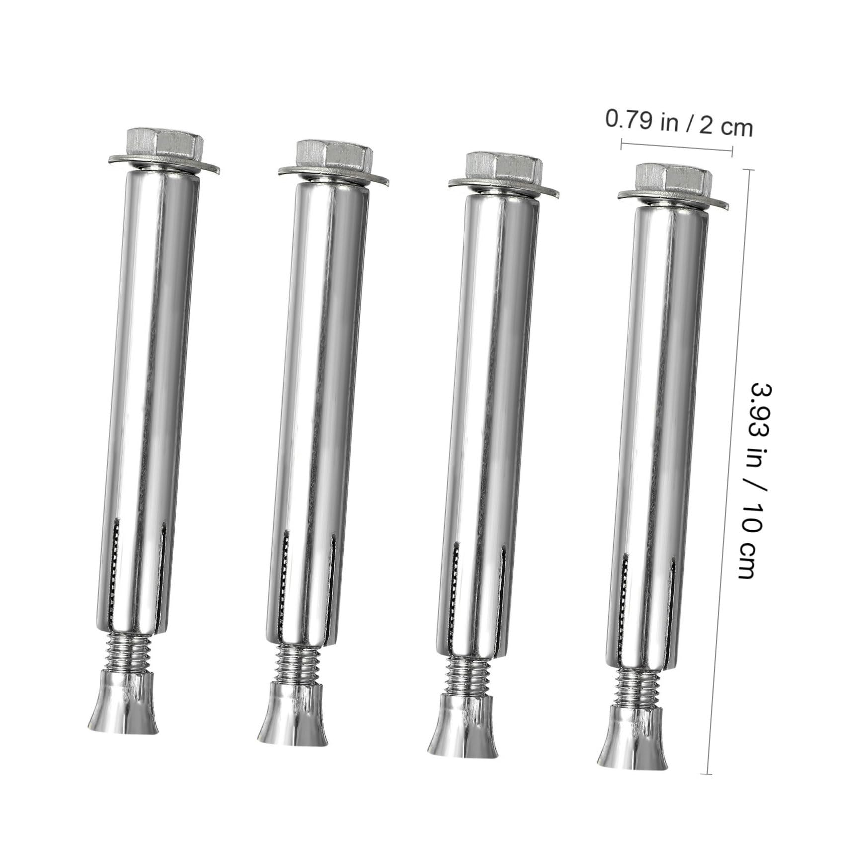 Cabilock 10Pcs Heavy Duty Expansion Bolts for Speed Bumps and Asphalt Installation Resistant Anchor Screws for Driveways and Roads High Performance Wear Resistant Fasteners