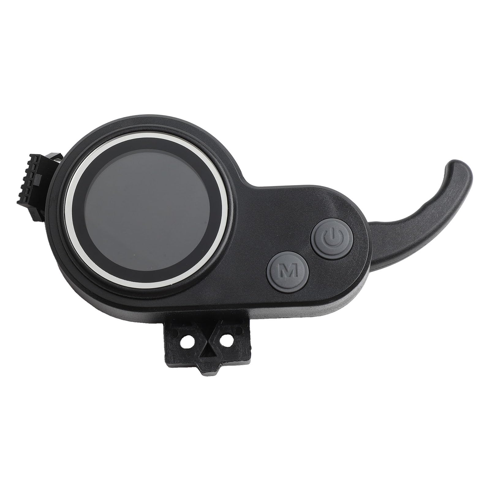 JP - Panel de control de pantalla LCD para scooter eléctrico de 36 a 60 V con conector de 6 pines, negro (6 pines planos)