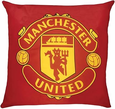 Official Manchester United FC Red Crest Cushion