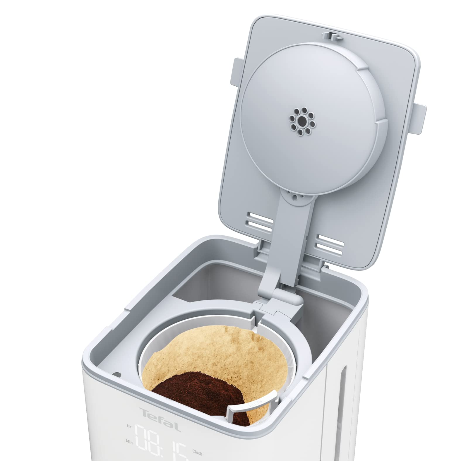 Tefal SENSE 1000W 230V filterkoffiezetter met LCD, wit
