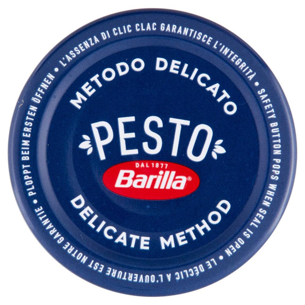 24x Barilla Pesto alla Genovese 190g | Glutenfreie Italienische Pasta-Sauce Genueser Pesto mit italienischem Basilikum und Parmesankäse + Beni Culinari Kostenloser Schlüsselanhänger
