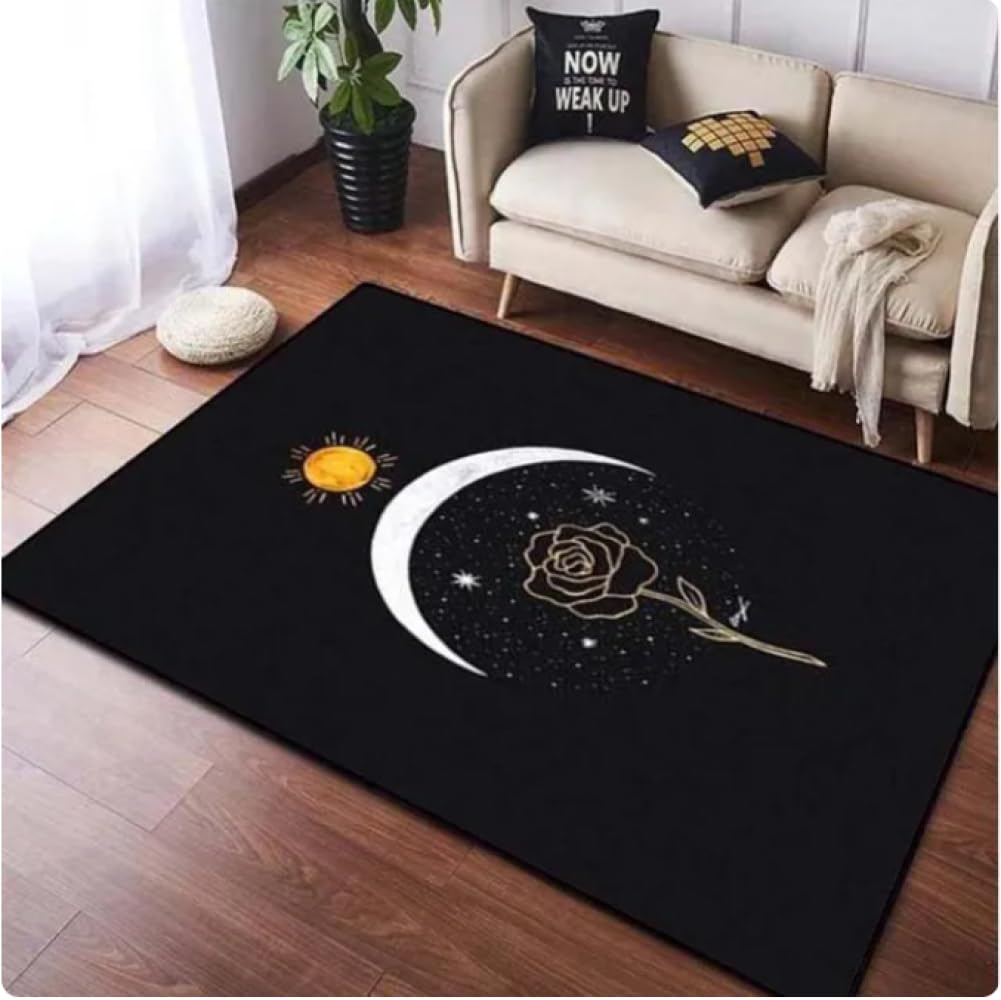 PASPRT Soggiorno Lettore CD Tappeto Musica Stampa Camera Da Letto Camera Soggiorno Tappeto Area Antiscivolo Tappeto Decorativo 200x300cm