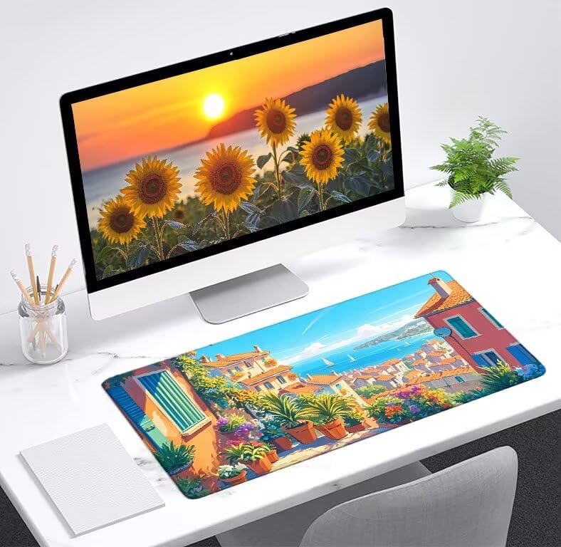 Tapis de souris gaming imperméable à bords cousus D1-902