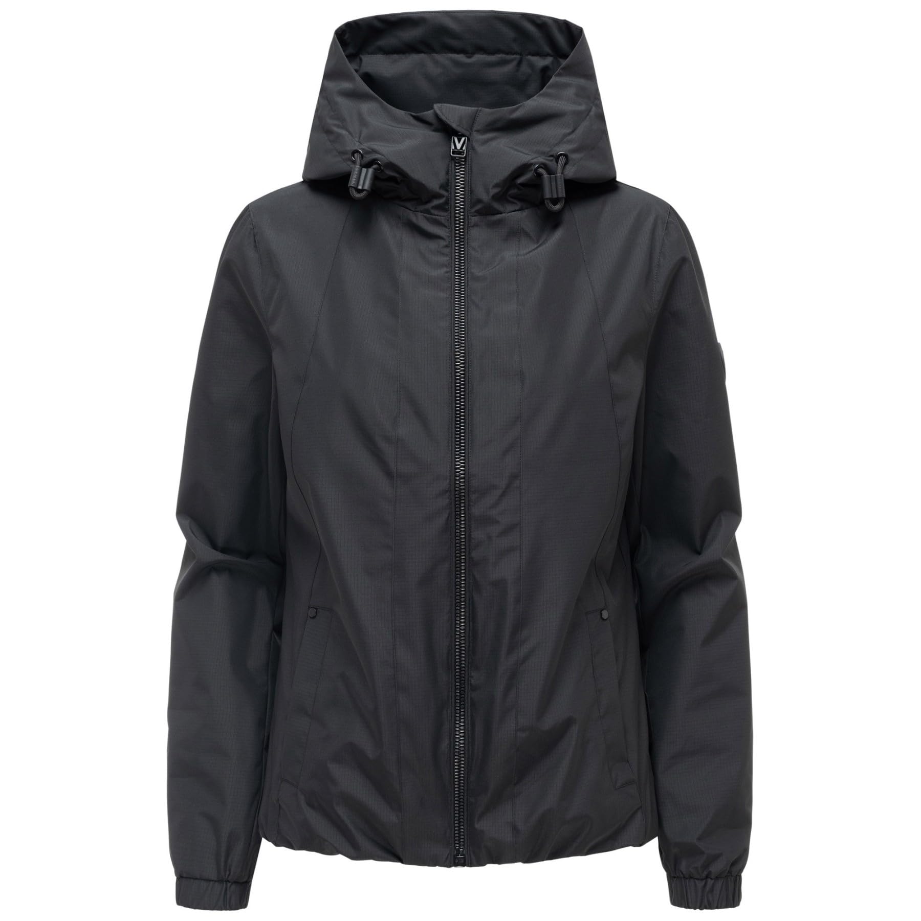 MARIKOO Damen Übergangsjacke (XS-3XL) wasserabweisend, mit Kapuze, 3 Taschen - N134