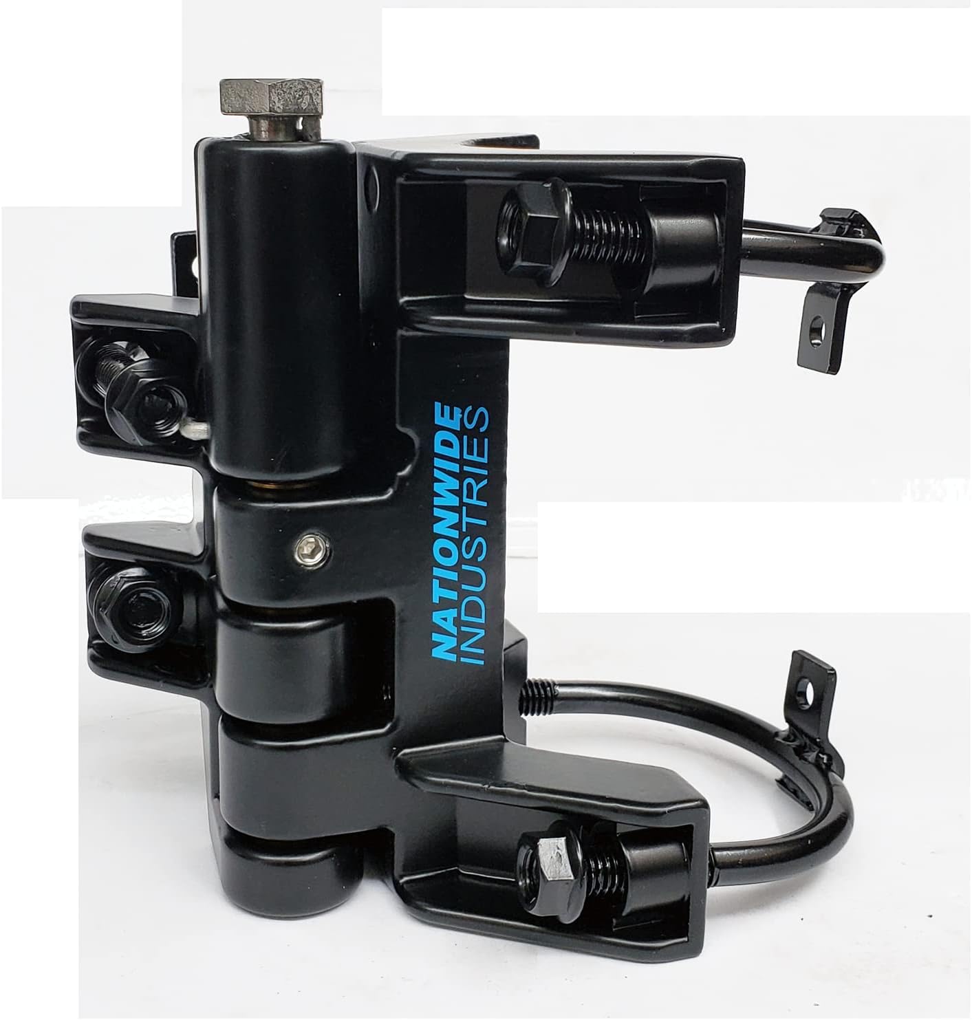 LA Ornamental Pair of Nationwide Industries Multi-Size Chain Link Self-Closing Hinges, Color Black