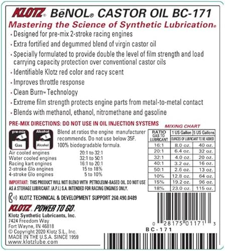 Miniatura 3 de Lubricante castor Klotz Benol Racing