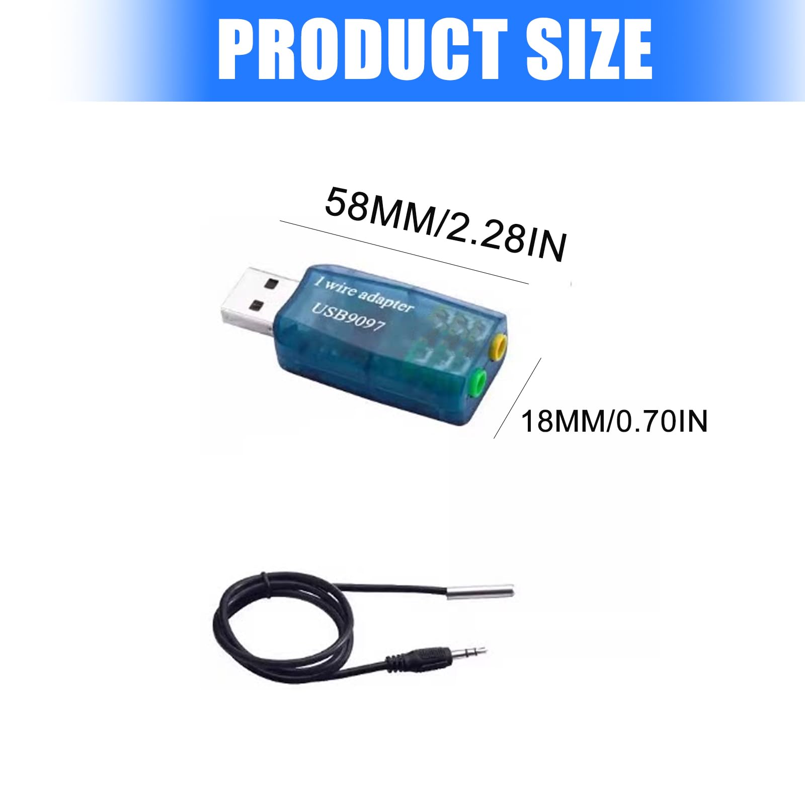 Registratore temperatura alimentato tramite USB Riconoscimento unico del dispositivo Da 55 ℃ a 125 ℃ Applicazione laboratorio Strumento misurazione della temperatura USB