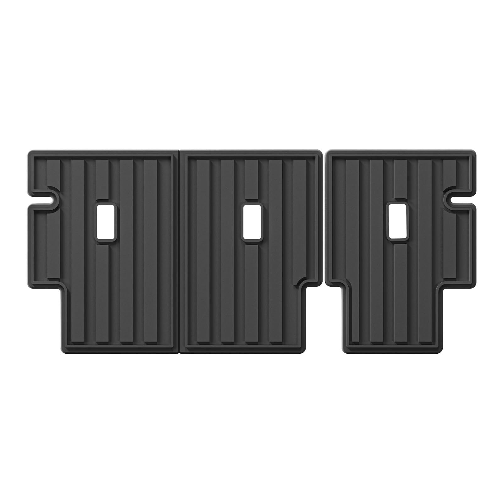 for GMC/Hummer EV SUV 2022-2024 2025 Car Floor Mats Trunk Backrest Pad All Weather Liner TPE 3D Foot Mat Black(Backrest 1P)