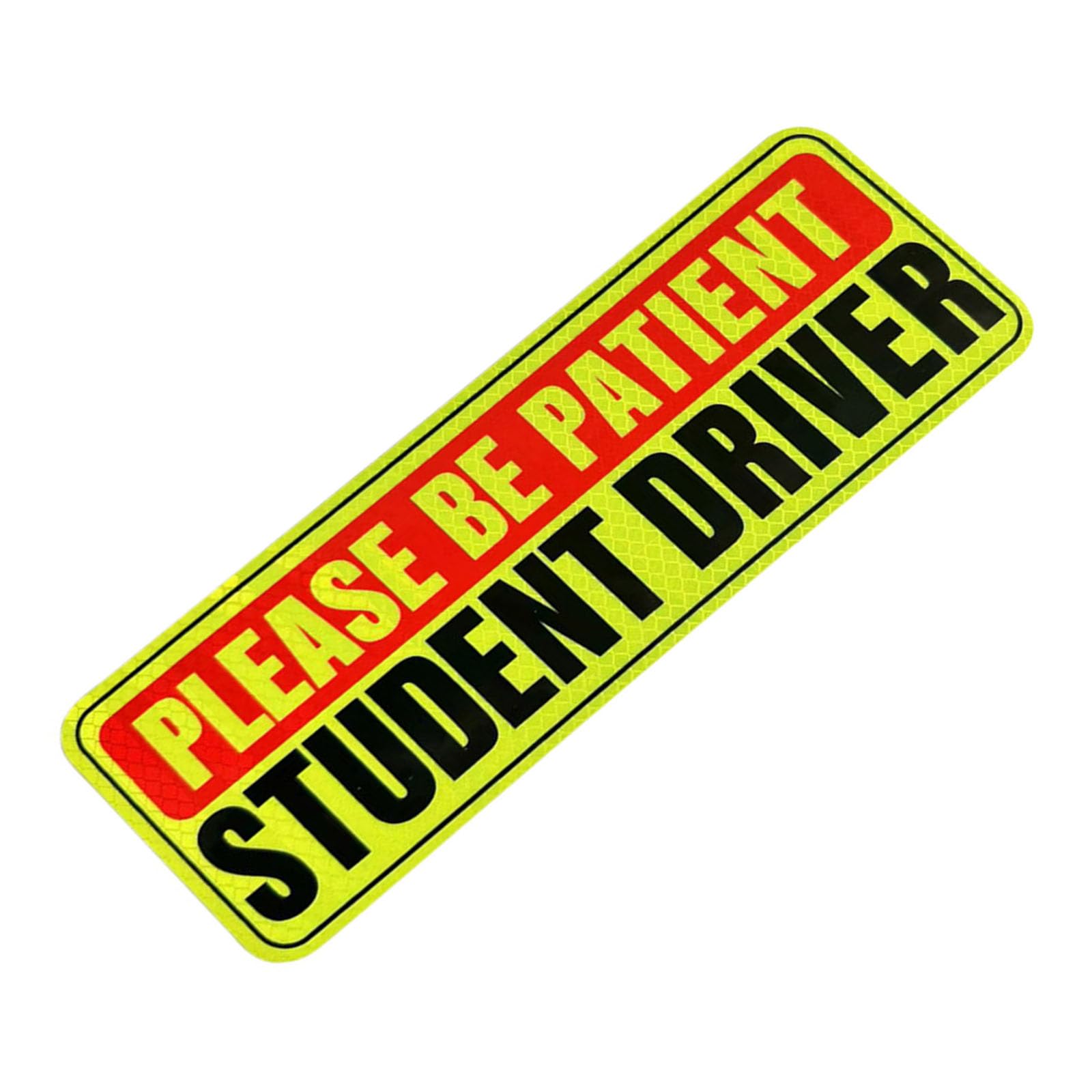 Driver Magnetic Bumper Reflective Sticker for Car Wait Student Magnet Sign Beginner