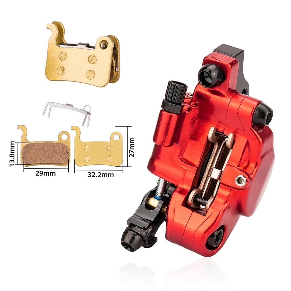 Freno de Tambor de Banda Trasera Línea de Bicicleta de Carretera MTB, Freno Disco hidráulico de tracción, Pinzas de Freno de Disco de Aceite para Bicicleta de montaña, Rotor 160 180