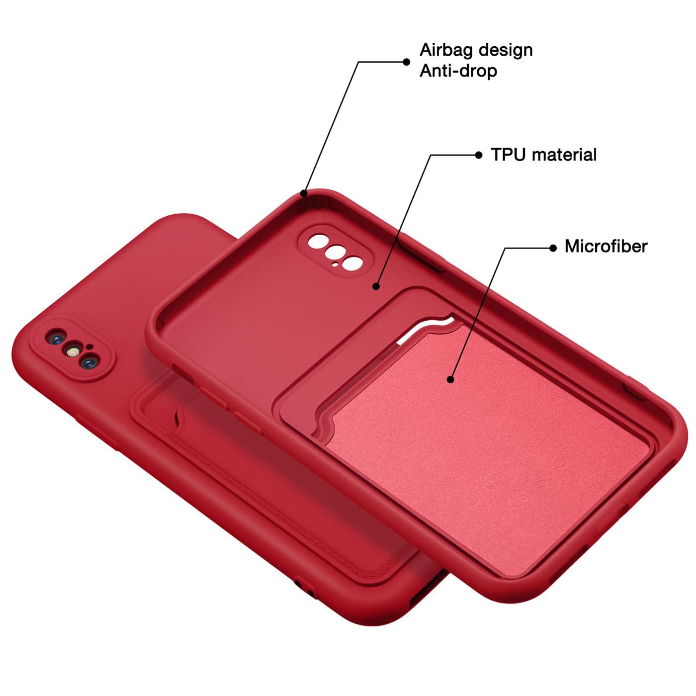 ORETECH Copatibile Con Cover IPhone X, Custodia Per IPhone Xs, [2 X