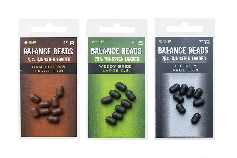 ESP Tungsten Loaded Balance Beads Camo Brown: Large